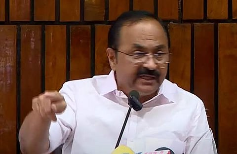 വിഡി സതീശന്റെ വാർത്താസമ്മേളനം/ ടിവി ദൃശ്യം