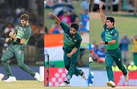 ഷഹീൻ അഫ്രീദി, ഹാരിസ് റൗഫ്, നസീം ഷാ/ ഫയൽ