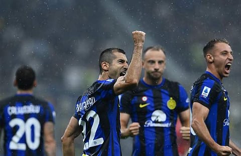 ഇരട്ട ​ഗോൾ നേടിയ മിഖിതാര്യന്റെ ആവേശം/ ട്വിറ്റർ