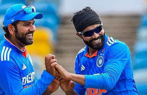 രോഹിത് ശർമ്മയും രവീന്ദ്ര ജഡേജയും: ഫയൽ/ പിടിഐ