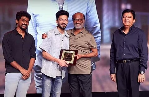 നെൽസൺ, അനിരു​ദ്ധ്, രജനീകാന്ത്, കാലാനിധി മാരൻ/ വിഡിയോ സ്ക്രീൻഷോട്ട്