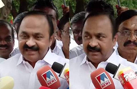 വിഡി സതീശന്‍ മാധ്യമങ്ങളോടു സംസാരിക്കുന്നു/ടിവി ദൃശ്യം