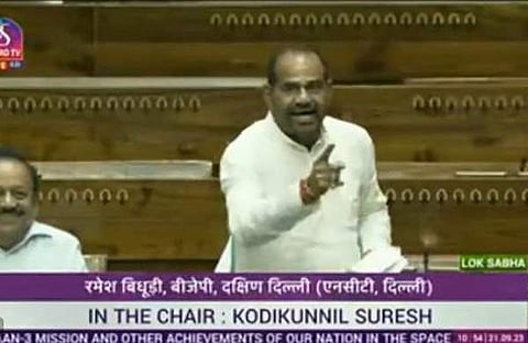 രമേഷ് ബിധൂരിയുടെ വിവാദ പ്രസംഗ വിഡിയോയില്‍നിന്ന്/ട്വിറ്റര്‍