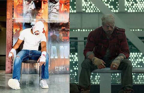 ഷാറൂഖിന്റെ ജവാൻ ലുക്കിൽ ആരാധകൻ, ഷാറൂഖ് ഖാൻ / വിഡിയോ സ്ക്രീൻഷോട്ട്