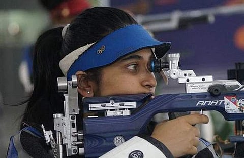 ഷൂട്ടിം​ഗിൽ ഇന്ത്യൻ വനിതാ താരം, എക്സ്