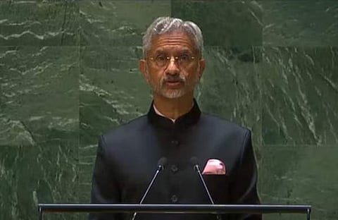 വിദേശകാര്യമന്ത്രി എസ് ജയ്ശങ്കര്‍ യുഎന്നില്‍ സംസാരിക്കുന്നു/വീഡിയോ സ്‌ക്രീന്‍ഷോട്ട്