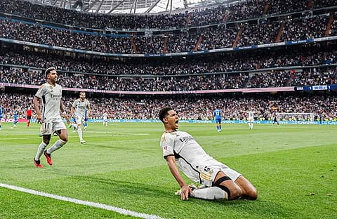 ബെല്ലിങ്‍ഹാമിന്റെ ​ഗോളാഘോഷം/ ട്വിറ്റർ