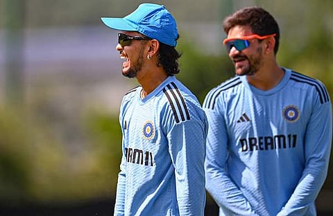 ഇഷാൻ കിഷൻ പരിശീലനത്തിനിടെ/ പിടിഐ