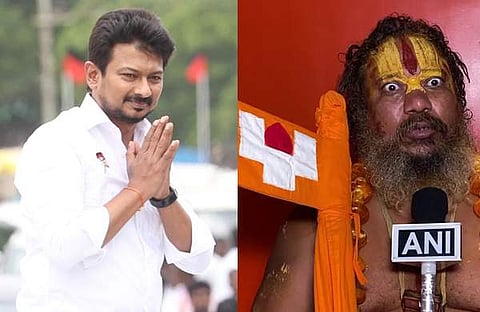 ഉദയനിധി സ്റ്റാലിന്‍ - സന്യാസി ജഗദ്ഗുരു പരമഹംസ ആചാര്യ