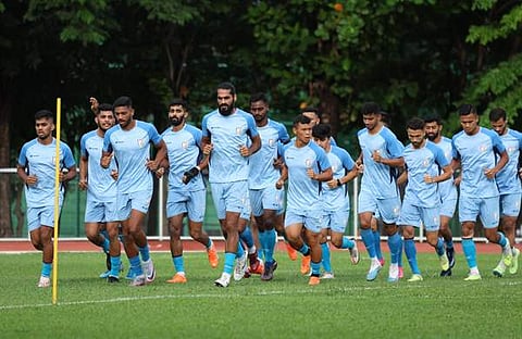 ഇന്ത്യൻ ടീം പരിശീലനത്തിൽ/ ട്വിറ്റർ