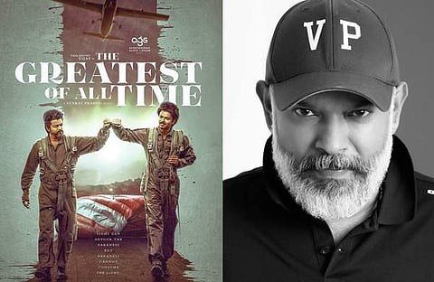 ദി ഗ്രേറ്റസ്റ്റ് ഓഫ് ഓള്‍ ടൈം പോസ്റ്റര്‍, വെങ്കട് പ്രഭു/ചിത്രം: ഫെയ്‌സ്‌ബുക്ക്