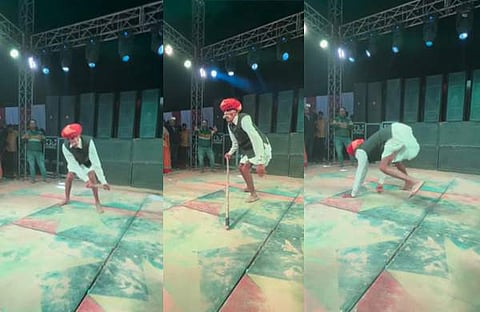 അപ്പൂപ്പന്റെ ഊന്നുവടി കറക്കി ഡാൻസ്/ വിഡിയോ സ്ക്രീൻഷോട്ട്