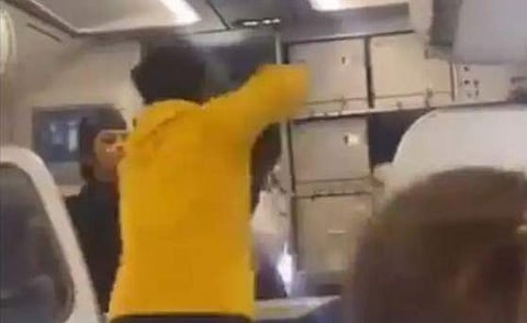 ഇന്‍ഡിഗോ പൈലറ്റിനെ യാത്രക്കാരന്‍ മര്‍ദിക്കുന്നതിന്റെ വീഡിയോ ദൃശ്യം