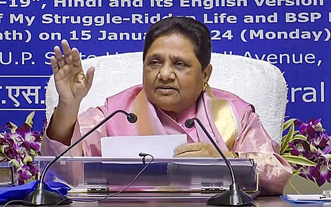 മായാവതിയുടെ വാർത്താസമ്മേളനം/ പിടിഐ