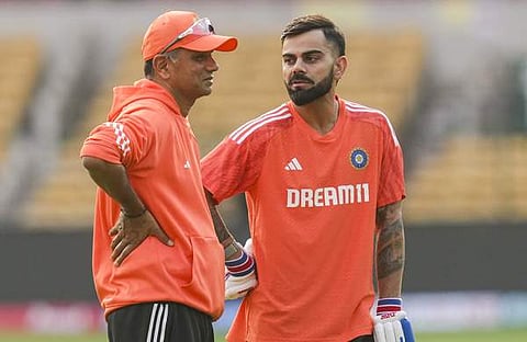 virat kohli and rahul dravid