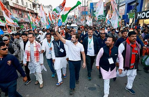 ഭാരത് ജോഡോ യാത്ര ജോർഹട്ടിൽ/ പിടിഐ