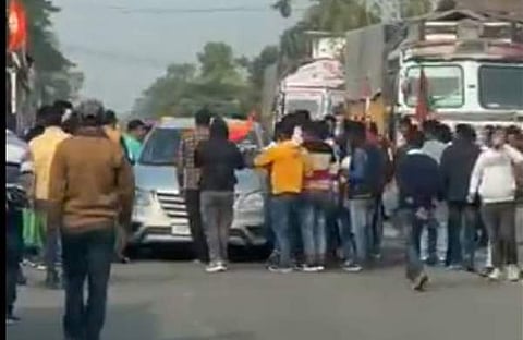 ഭാരത് ജോഡോ ന്യായ് യാത്രയ്ക്കുനേരെ അസമില്‍ ആക്രമണം /ചിത്രം എക്‌സ്