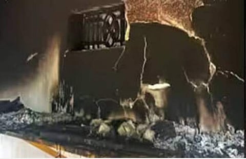 കോഴിക്കോട് ​ഗുരുവായൂരപ്പൻ കോളജ് യൂണിയൻ ഓഫീസ് തീയിട്ടു/ ടെലിവിഷൻ സ്ക്രീൻഷോട്ട്