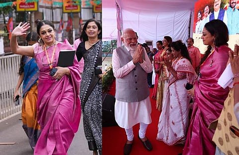 ശോഭന മോദിക്കൊപ്പം/ചിത്രം: ഇൻസ്റ്റ​ഗ്രാം