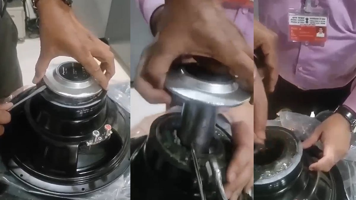 സ്പീക്കറിനുള്ളിലും ശരീരത്തിലുമായി ഒന്നേകാല്‍ കോടിയുടെ സ്വര്‍ണം; നെടുമ്പാശേരില്‍ യുവാവ് പിടിയില്‍; വീഡിയോ