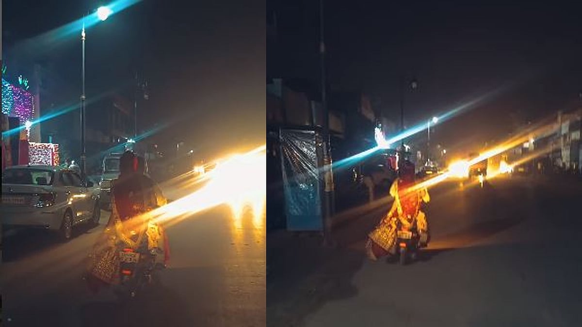 സ്ത്രീധനത്തിന്റെ പേരിൽ വിവാഹം മുടങ്ങി; വധുവിനെയും കൊണ്ട് സ്കൂട്ടറിൽ ഒളിച്ചോടി വരൻ, കയ്യടിച്ച് സോഷ്യൽമീഡിയ