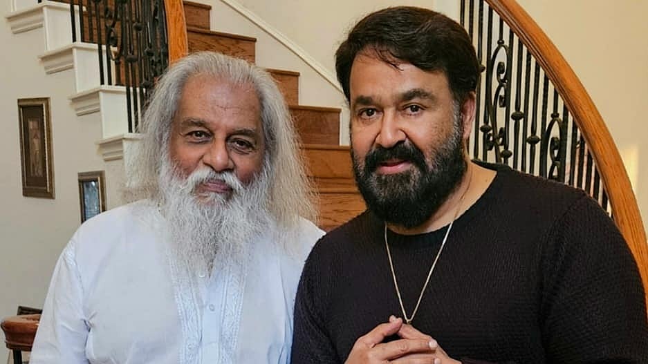 'ഗാനഗന്ധര്‍വ്വന്‍റെ വസതിയില്‍'; അമേരിക്കയില്‍ പോയി യേശുദാസിനെ സന്ദർശിച്ച് മോഹൻലാൽ