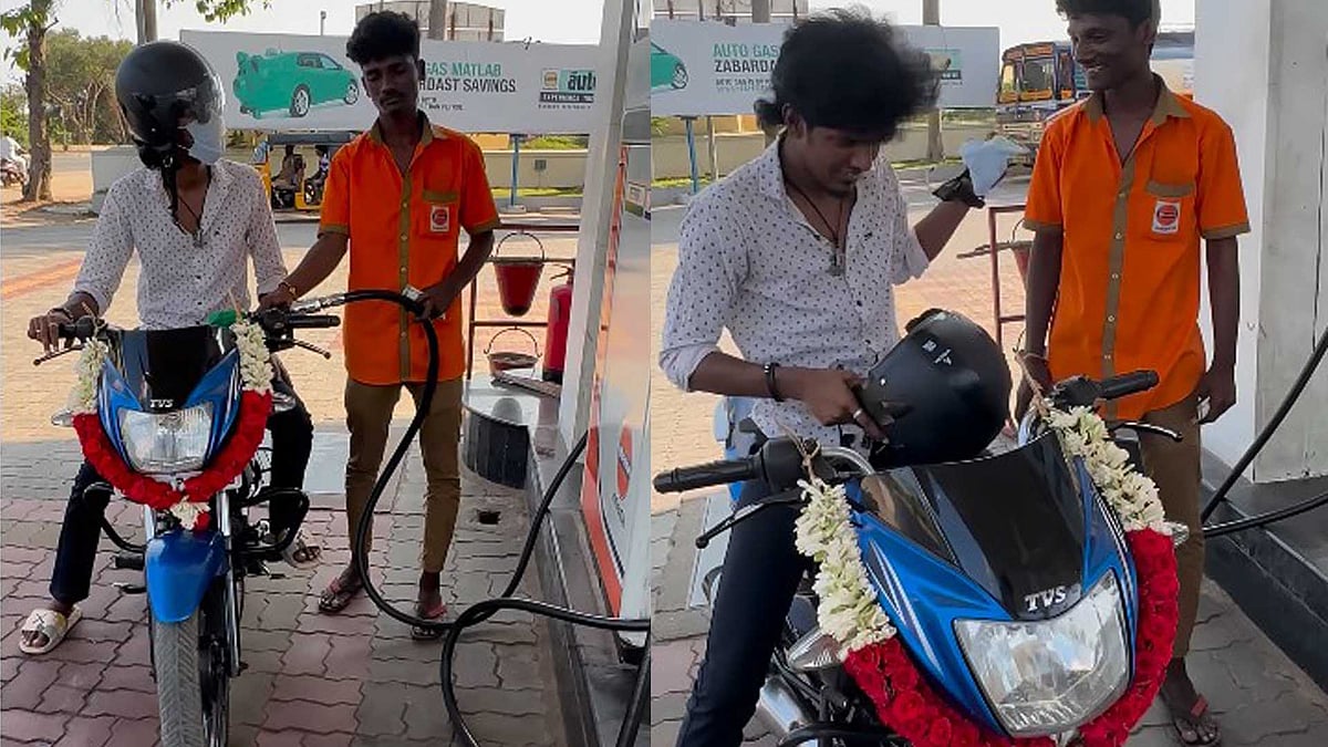 'ആ വിഡിയോ എന്നെ ഉലച്ചു'; പെട്രോള്‍ പമ്പ് ജീവനക്കാരന് ബൈക്ക് സമ്മാനിച്ച് നടന്‍; വീഡിയോ