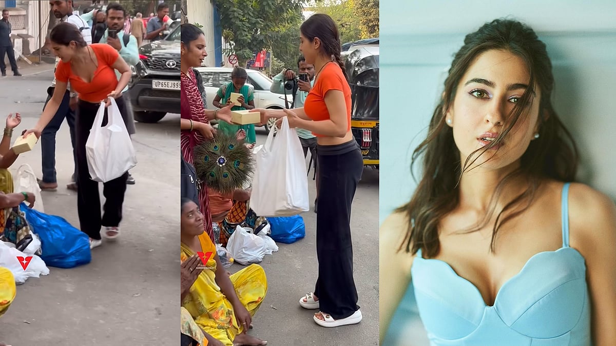 തെരുവോരത്തുള്ളവര്‍ക്ക് ഭക്ഷണം വിതരണം ചെയ്ത് സാറ അലി ഖാന്‍; പ്രശംസിച്ച് ആരാധകര്‍; വിഡിയോ വൈറല്‍