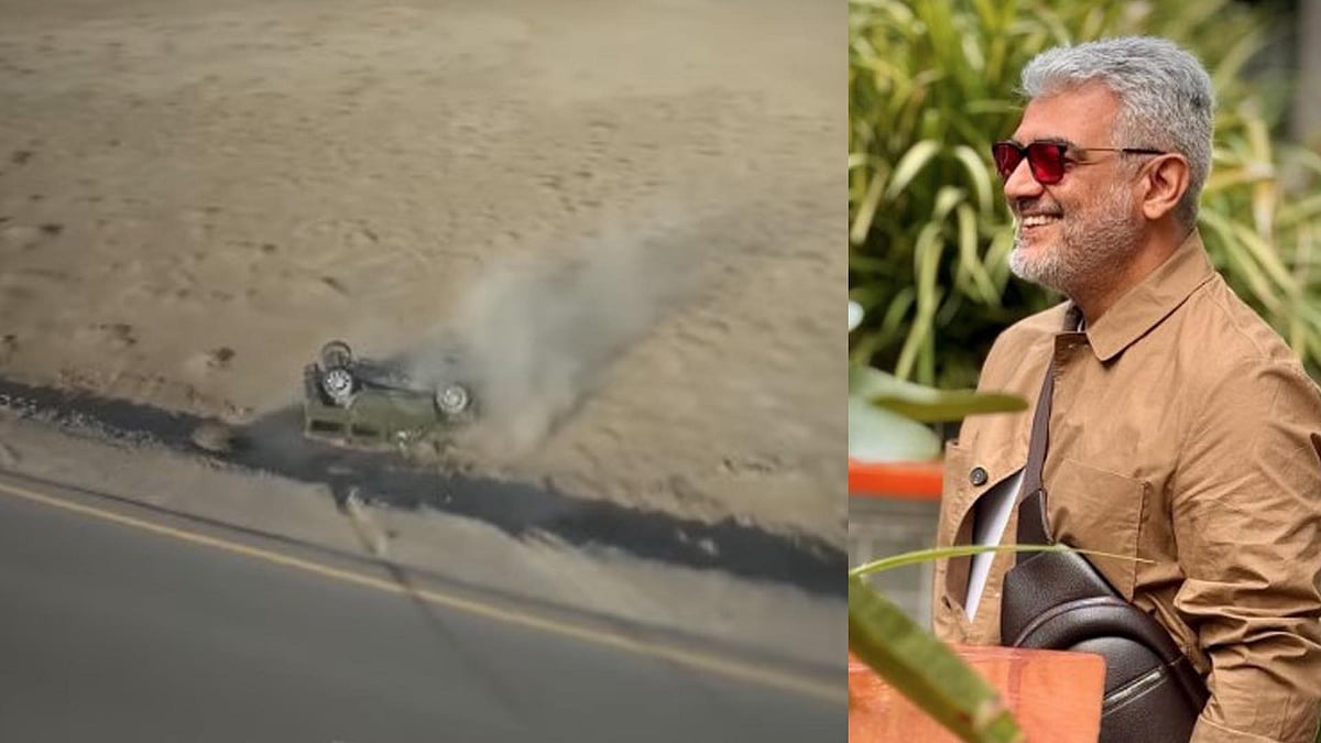 ചിത്രീകരണത്തിനിടെ അജിത്തിന്റെ കാര്‍ തലകീഴായി മറിഞ്ഞു; വീഡിയോ വൈറല്‍