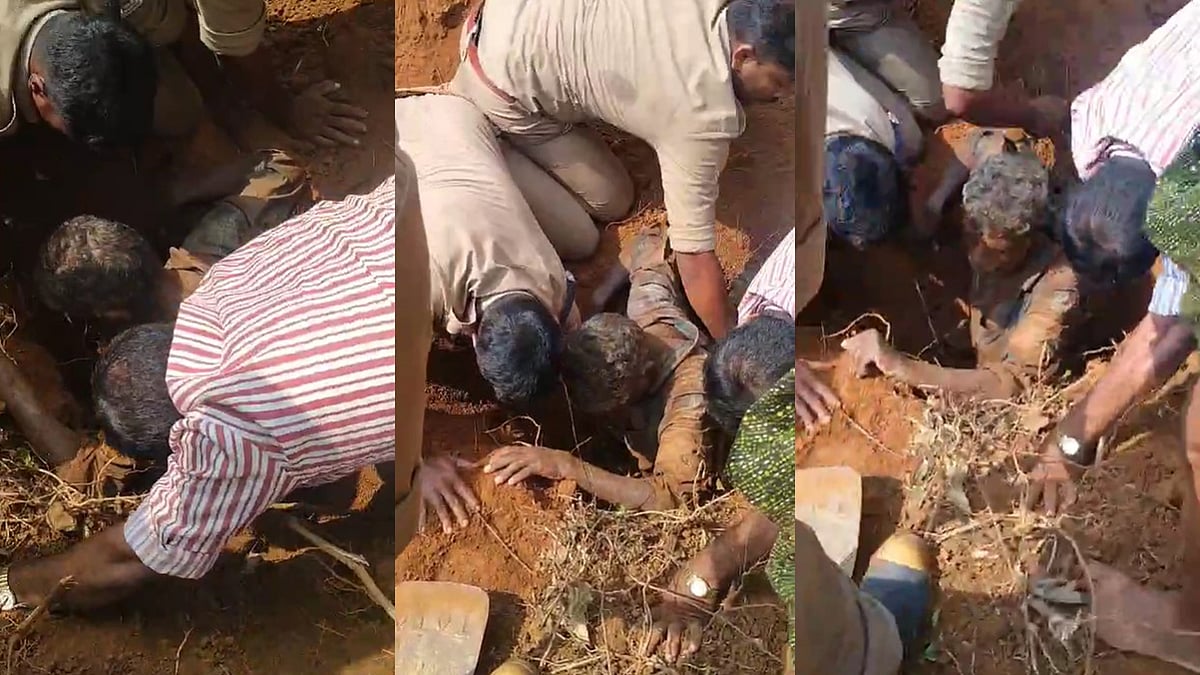 പിറവത്ത് റോഡ് നിര്‍മ്മാണത്തിനിടെ മണ്ണിടിച്ചില്‍; മണ്ണിനടിയിൽ കുടുങ്ങിയ തൊഴിലാളികളെ രക്ഷപ്പെടുത്തി
