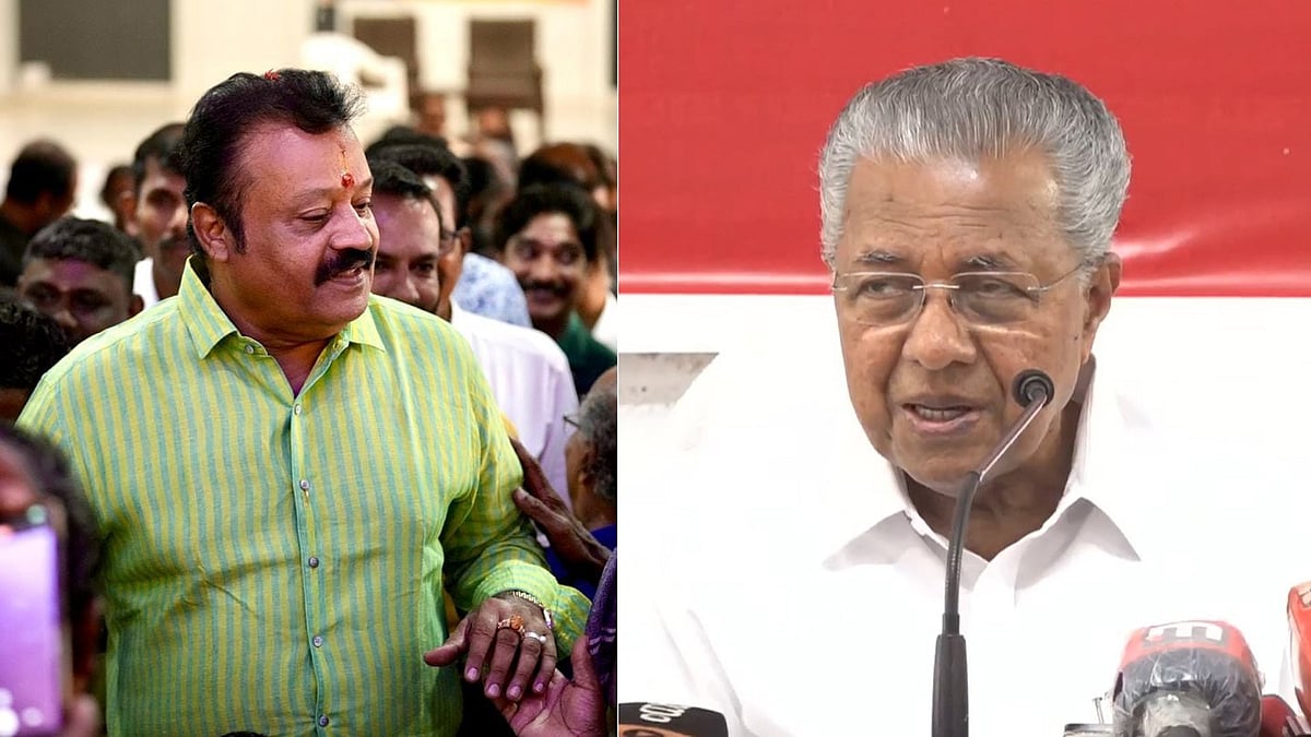 'പിണറായി വിജയൻ എന്നെ സിപിഎമ്മിലേക്ക് ക്ഷണിച്ചിട്ടുണ്ട്, ചങ്കൂറ്റമുണ്ടെങ്കിൽ ഇല്ലെന്ന് പറയട്ടെ': സുരേഷ് ഗോപി