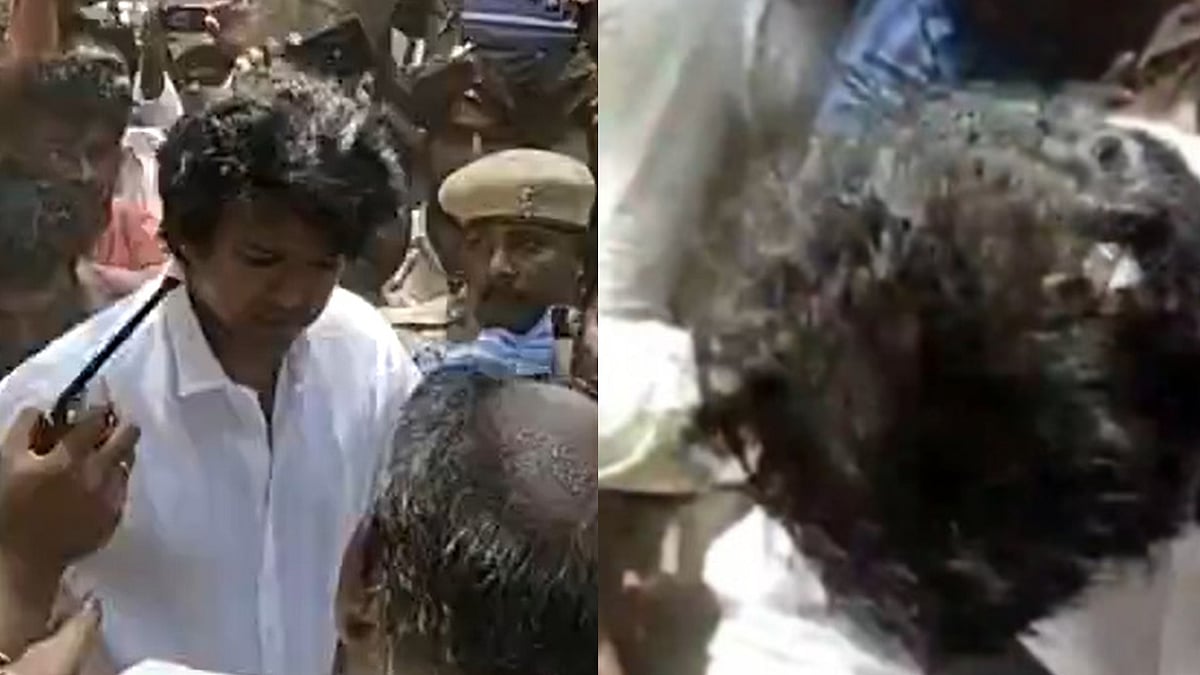 വിജയ്‌യുടെ തലയ്ക്കും കൈയ്ക്കും പരിക്ക്; ​വോട്ട് ‌ചെയ്യാനെത്തിയപ്പോൾ കണ്ട ബാൻഡ്എയ്ഡ് ചർച്ചയാവുന്നു