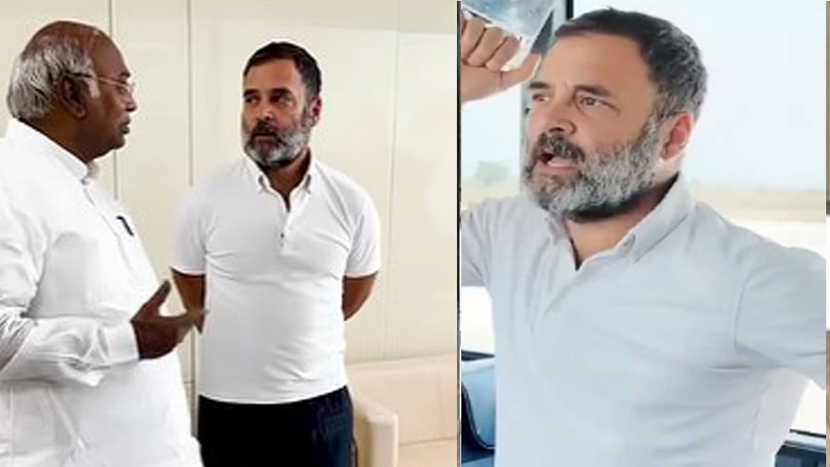 എന്തിന് സ്ഥിരമായി വെള്ള ടീഷര്‍ട്ട് ധരിക്കുന്നു? രാഹുലിനോട് ഖാര്‍ഗെയും സിദ്ധരാമയ്യയും, വീഡിയോ 