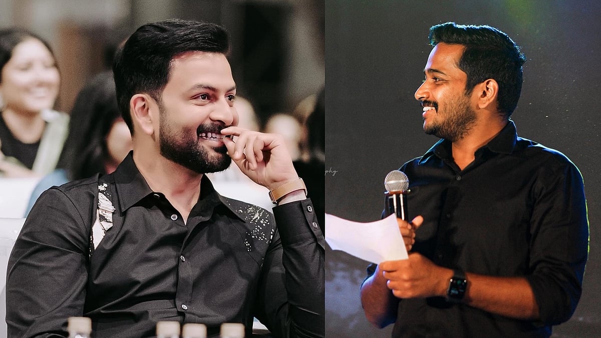 'രാജുവേട്ടന്റെ ഫേവറേറ്റ് സോങ് പാടാം': ബേസിലിന്റെ പാട്ട് കേട്ട് പൊട്ടിച്ചിരിച്ച് പൃഥ്വിരാജ്; വിഡിയോ വൈറല്‍
