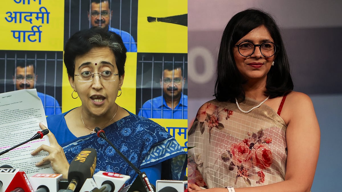 സ്വാതി ബിജെപി ഏജന്റ്, കള്ളം പറയുന്നുവെന്ന് എഎപി; ​ഗുണ്ടയെ സംരക്ഷിക്കാനുള്ള നീക്കമെന്ന് മറുപടി