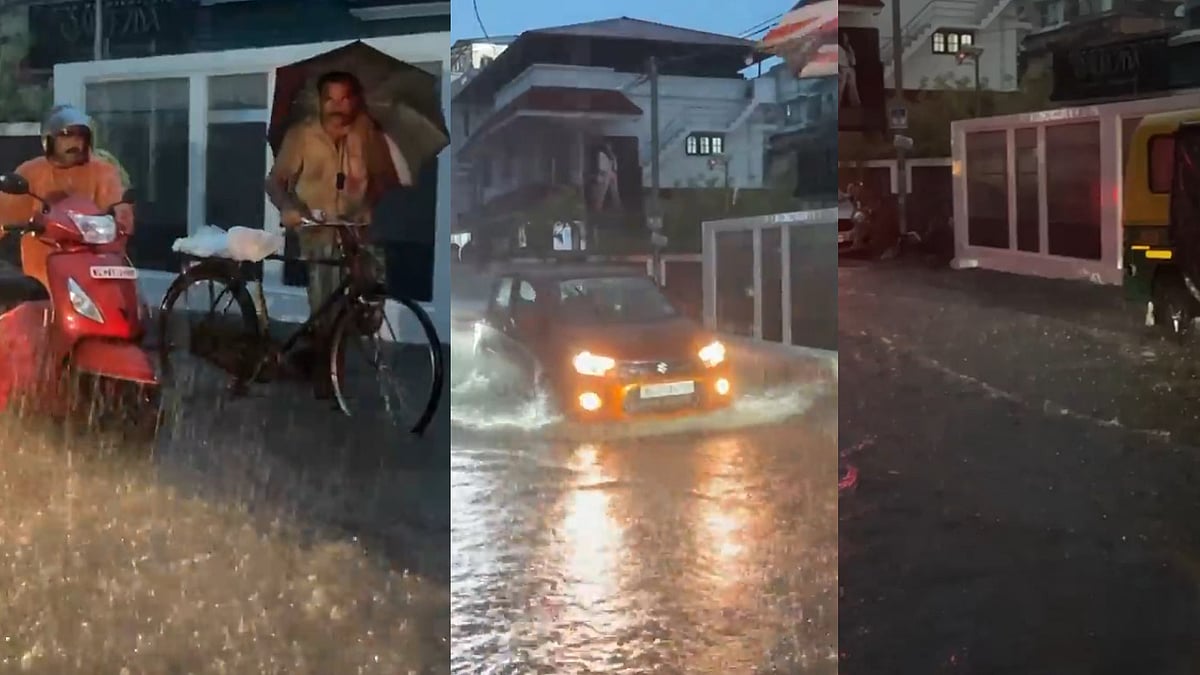 കൊച്ചിയില്‍ കനത്ത മഴ, നഗരത്തിലെ താഴ്ന്ന പ്രദേശങ്ങള്‍ വെള്ളത്തില്‍; ഗതാഗതക്കുരുക്ക് രൂക്ഷം