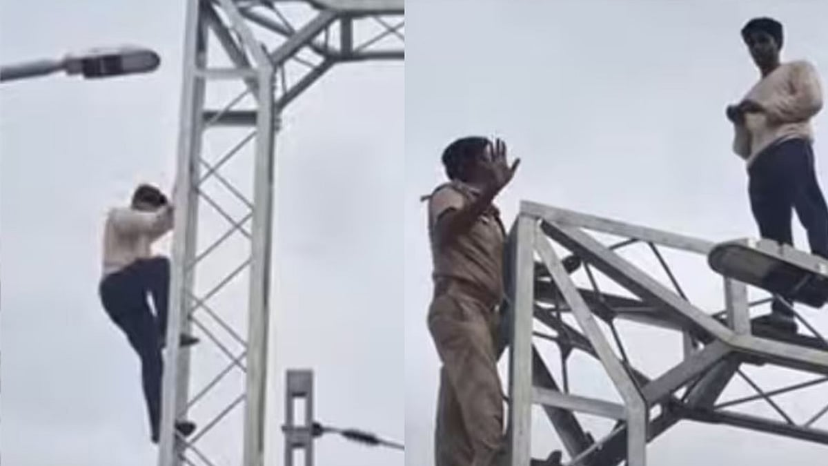 കേസ് പിന്‍വലിക്കണം; വൈദ്യുതി ടവറിന് മുകളില്‍ കയറി യുവാവിന്റെ ആത്മഹത്യാഭീഷണി