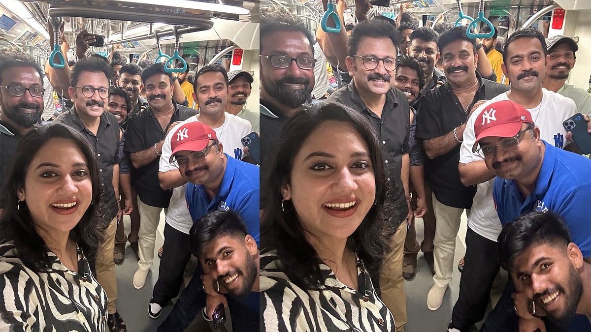 റോഡിൽ തിരക്ക്; മെട്രോയിൽ കയറി തിയറ്ററിലെത്തി ആസിഫ് അലിയും 'തലവൻ' ടീമും