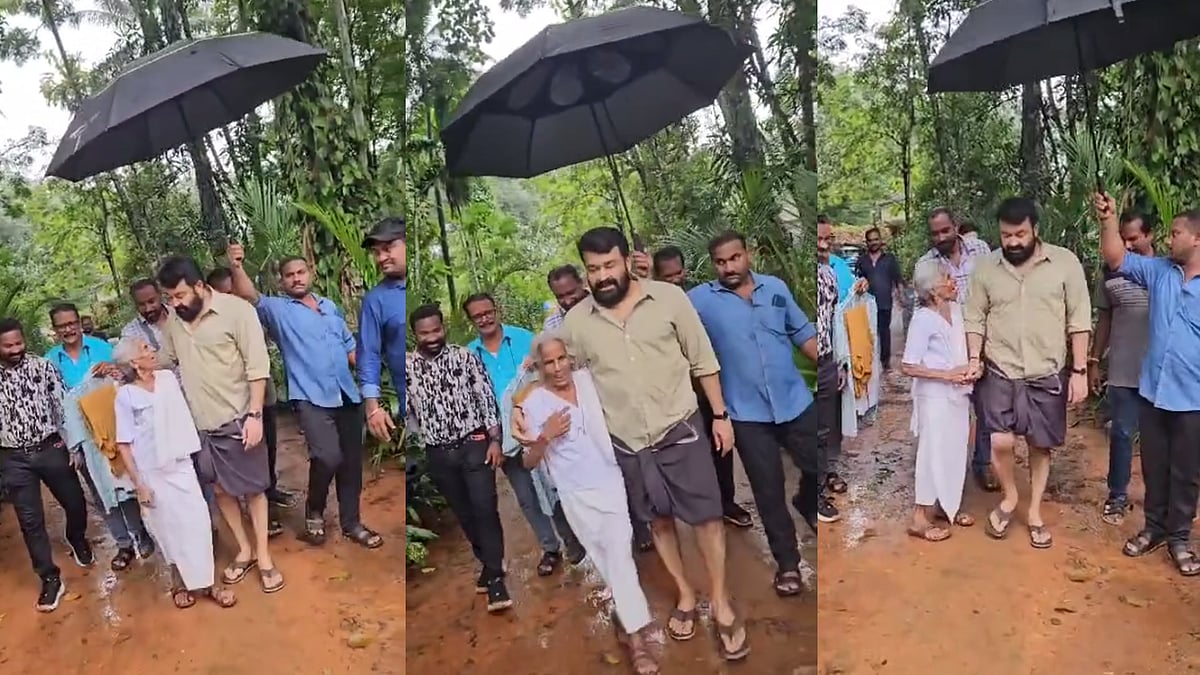 'വീട്ടിൽ വന്നാൽ താറാവ് കറി തരാമെന്ന് പറഞ്ഞ ആളാ'; സെറ്റിലെത്തിയ അമ്മയെ ചേർത്തുപിടിച്ച് മോഹൻലാൽ; വിഡിയോ