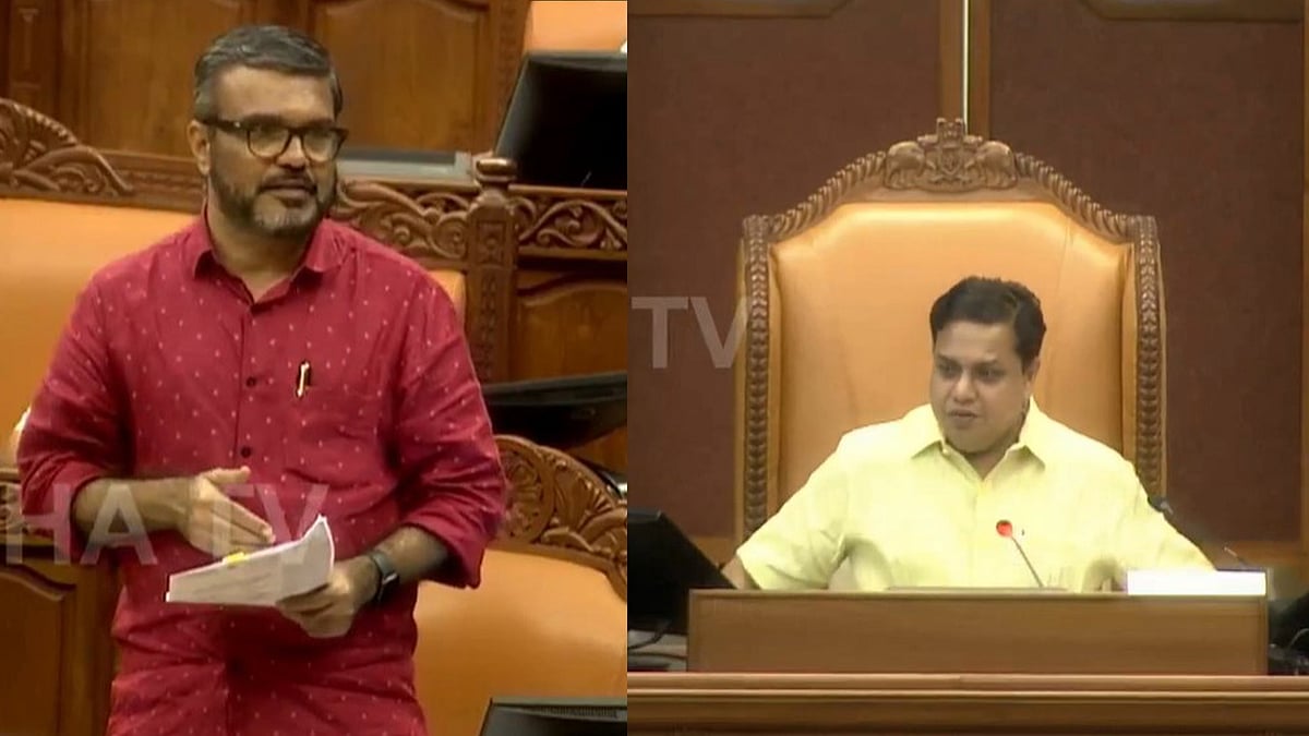 ഒന്നും പറയാന്‍ പറ്റില്ലേ ഈ ഫ്ലോറിൽ?, ഭരണപക്ഷത്തെ ശകാരിച്ച് സ്പീക്കര്‍; വിമർശനവുമായി മന്ത്രി എം ബി രാജേഷ്