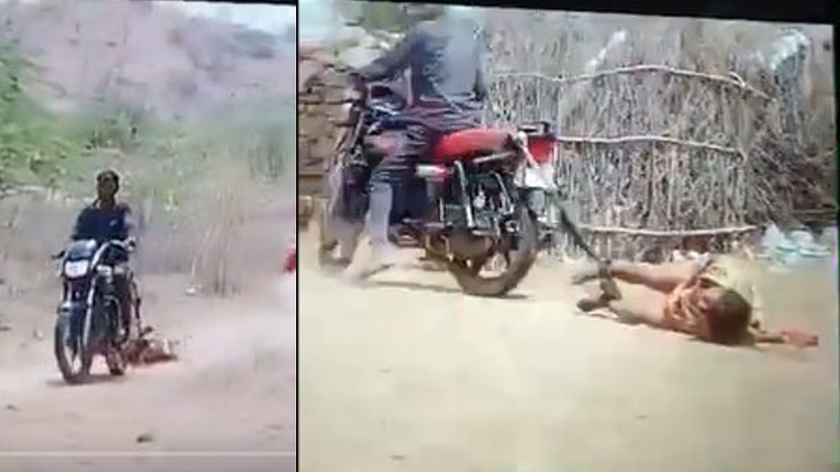 യുവതിയെ മര്‍ദ്ദിച്ചു, ബൈക്കില്‍ കെട്ടിയിട്ട് ഗ്രാമത്തിലൂടെ വലിച്ചിഴച്ചു; ഭര്‍ത്താവ് അറസ്റ്റില്‍