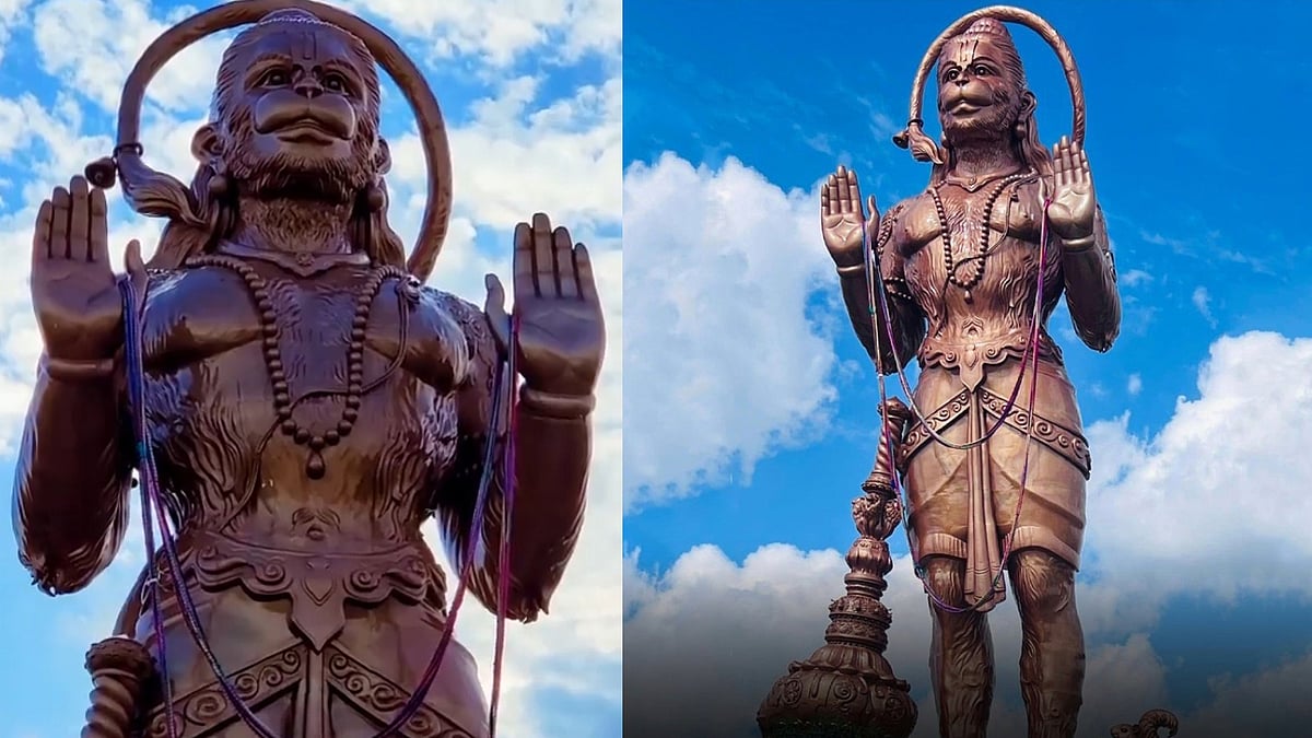 അമേരിക്കയിലെ മൂന്നാമത്തെ ഉയരം കൂടിയ പ്രതിമ; വെങ്കലത്തില്‍ തിളങ്ങി 'ഹനുമാന്‍'; 90 അടി