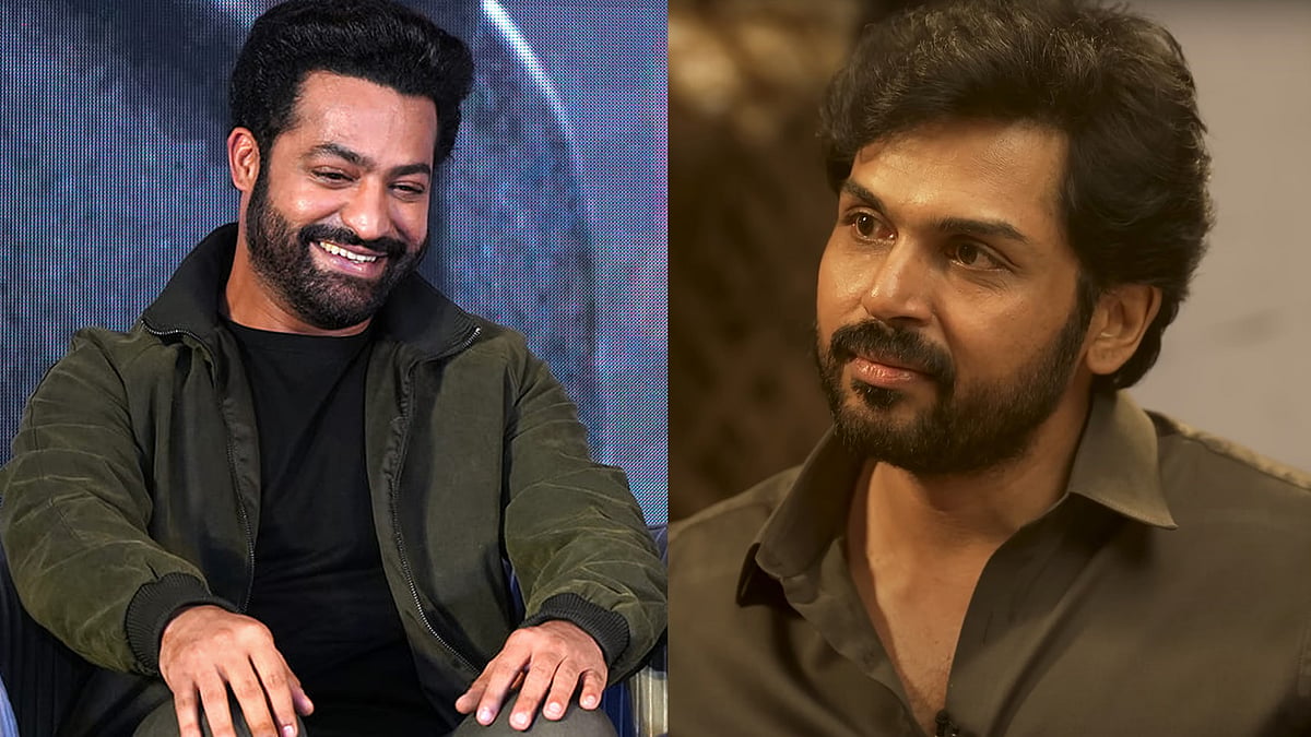 'ആറ് വർഷത്തിന് ശേഷമുള്ള സോളോ റിലീസ്, സൂപ്പർ ഹിറ്റാകണമെന്നാണ് ആഗ്രഹം'; ദേവരയെക്കുറിച്ച് കാർത്തി