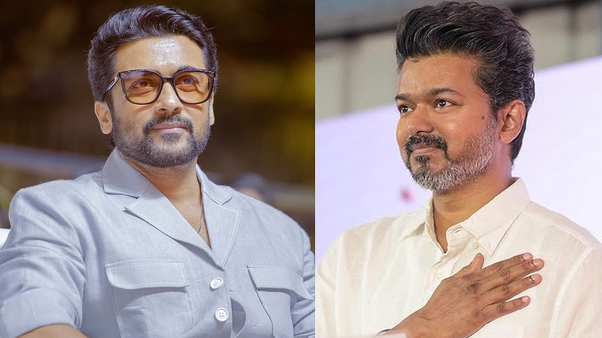 'എൻ നൻപൻ പുതു വഴി തേടി, പുതിയ യാത്ര ആരംഭിക്കുകയാണ്...' വിജയ്ക്ക് ആശംസയുമായി സൂര്യ
