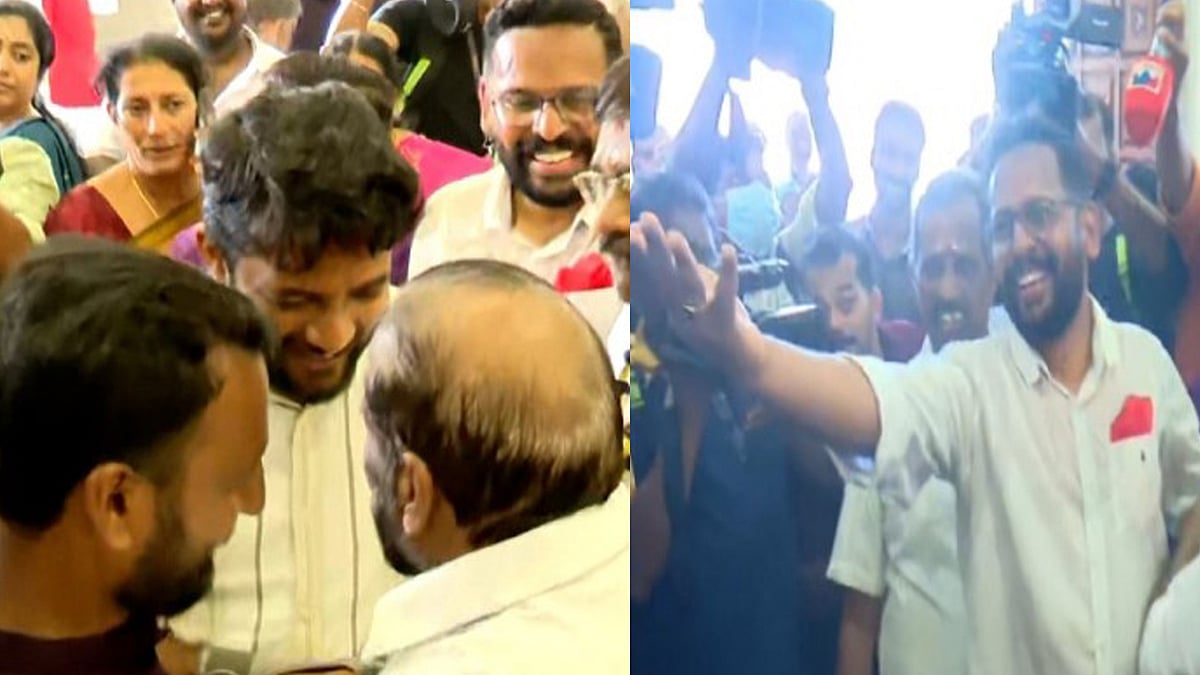 'താന്‍ ഇവിടെയുണ്ട്, കൈ തരൂ'; സരിന്റെ ഹസ്തദാനം നിരസിച്ച് ഷാഫിയും രാഹുലും