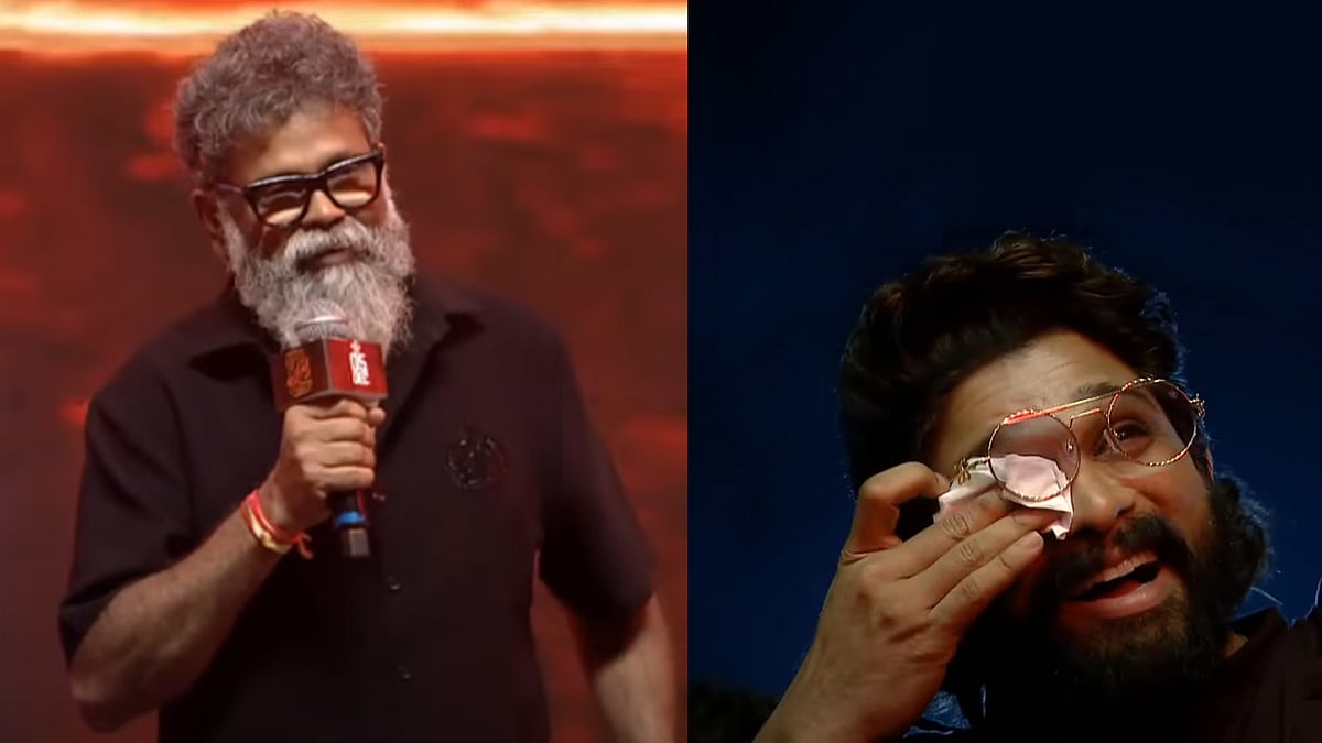 സുകുമാറിന്റെ വാക്കുകൾ കേട്ട് കണ്ണു നിറഞ്ഞ് അല്ലു അർജുൻ; 'പുഷ്പ 3' അപ്ഡേറ്റുമായി സംവിധായകൻ