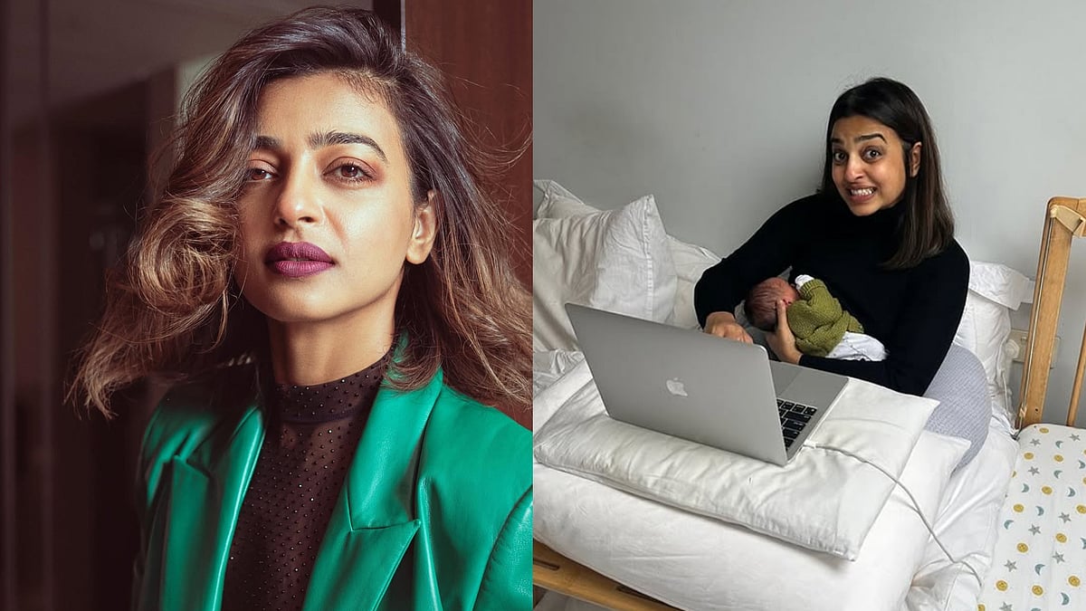 പ്രസവത്തിനു പിന്നാലെ ജോലിത്തിരക്കില്‍; കുഞ്ഞിനൊപ്പമുള്ള ചിത്രവുമായി രാധിക ആപ്‌തെ