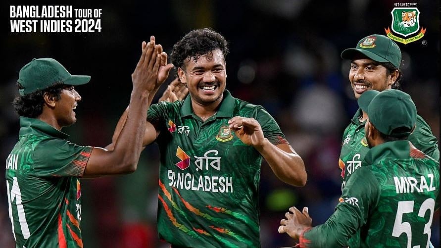 വിന്‍ഡീസ് മണ്ണില്‍ ചരിത്രം കുറിച്ച് ബംഗ്ലാദേശ്; ടി20 പരമ്പര നേട്ടം