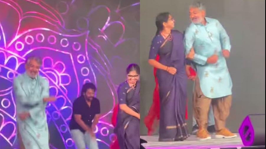ഇത് വേറെ ലെവല്‍! ഭാര്യയ്‌ക്കൊപ്പം തകര്‍പ്പന്‍ ഡാന്‍സ്, രാജമൗലിയുടെ വിഡിയോ വൈറല്‍