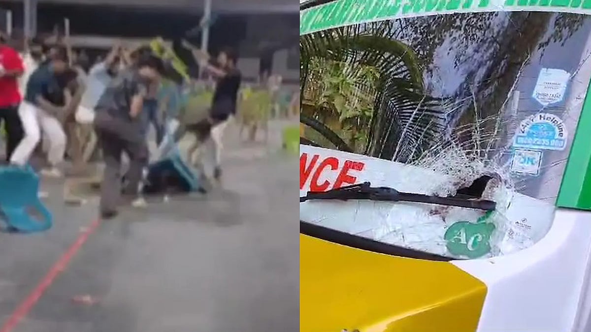 കാലിക്കറ്റ് യൂണി. കലോത്സവത്തിനിടെ സംഘര്‍ഷം; എസ്എഫ്‌ഐ നേതാവിന്റെ നില ഗുരുതരം;  കെഎസ് യു പ്രവര്‍ത്തകരെ കൊണ്ടുപോയ ആംബുലന്‍സിന് നേരെ ആക്രമണം